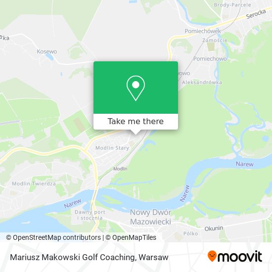 Mariusz Makowski Golf Coaching map