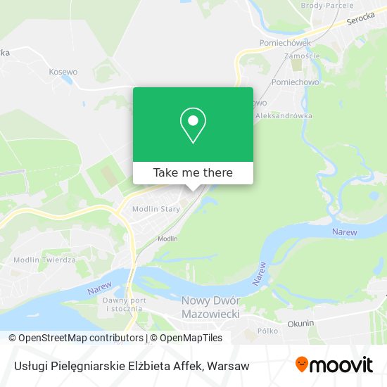 Usługi Pielęgniarskie Elżbieta Affek map