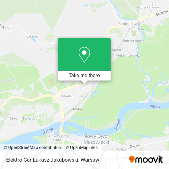 Elektro Car Łukasz Jakubowski map