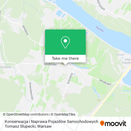 Konserwacja i Naprawa Pojazdów Samochodowych Tomasz Słupecki map