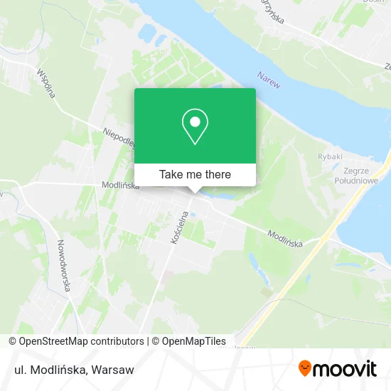 ul. Modlińska map