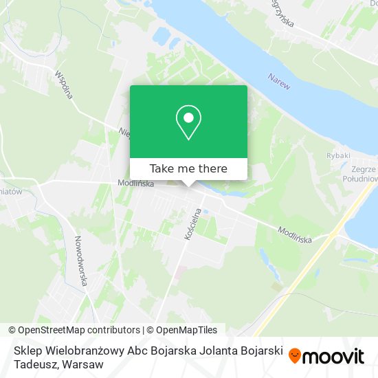 Sklep Wielobranżowy Abc Bojarska Jolanta Bojarski Tadeusz map