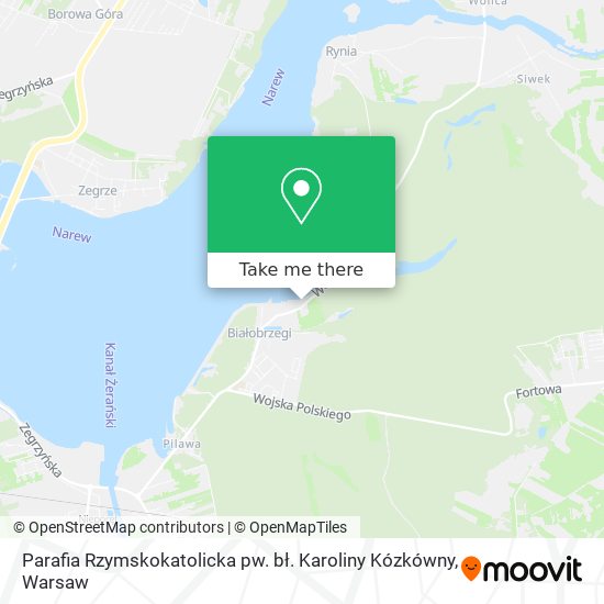 Parafia Rzymskokatolicka pw. bł. Karoliny Kózkówny map