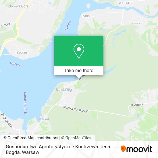 Gospodarstwo Agroturystyczne Kostrzewa Irena i Bogda map