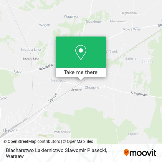 Blacharstwo Lakiernictwo Sławomir Piasecki map