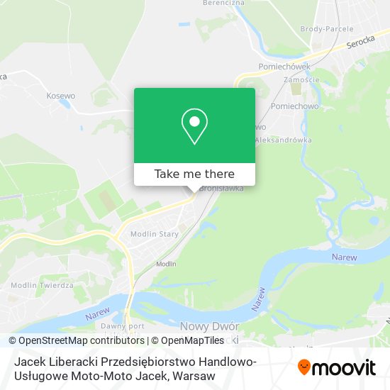 Jacek Liberacki Przedsiębiorstwo Handlowo-Usługowe Moto-Moto Jacek map