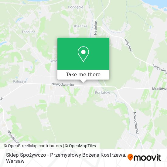 Sklep Spożywczo - Przemysłowy Bożena Kostrzewa map