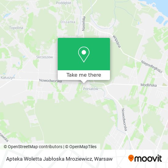 Apteka Woletta Jabłoska Mroziewicz map