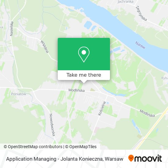 Application Managing - Jolanta Konieczna map