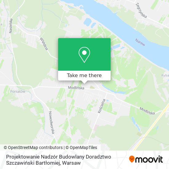 Projektowanie Nadzór Budowlany Doradztwo Szczawiński Bartłomiej map