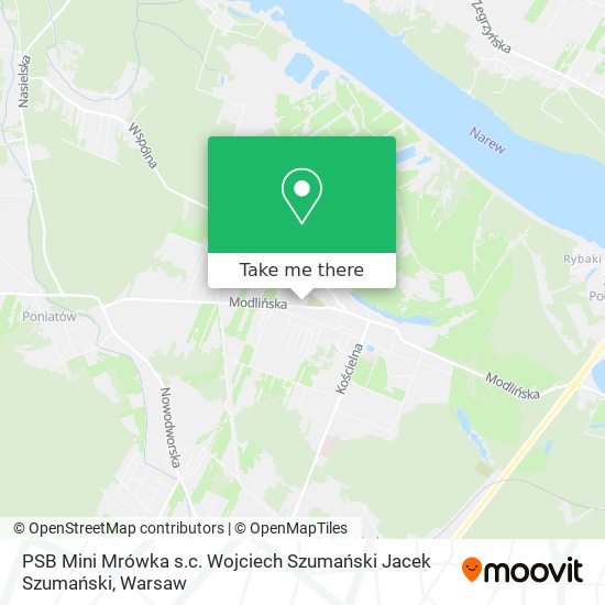 PSB Mini Mrówka s.c. Wojciech Szumański Jacek Szumański map