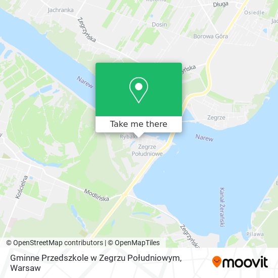 Gminne Przedszkole w Zegrzu Południowym map