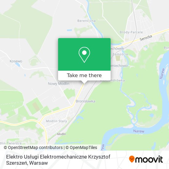 Elektro Usługi Elektromechaniczne Krzysztof Szerszeń map