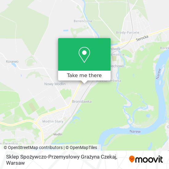 Sklep Spożywczo-Przemysłowy Grażyna Czekaj map