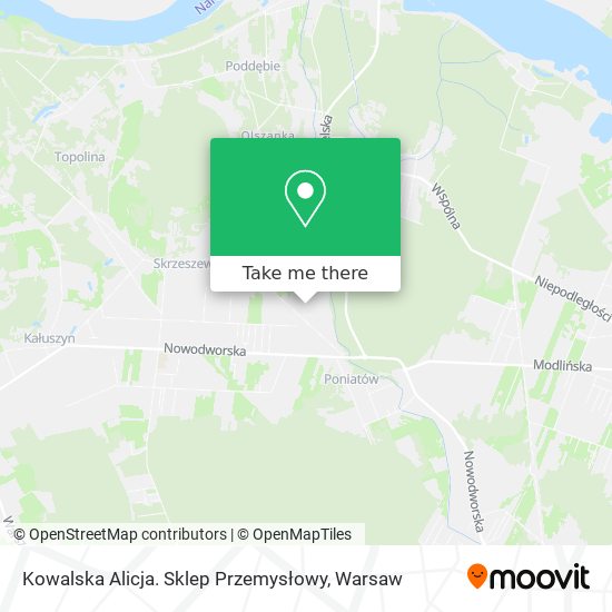 Kowalska Alicja. Sklep Przemysłowy map