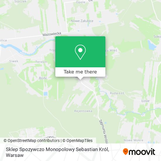 Sklep Spozywczo Monopolowy Sebastian Król map