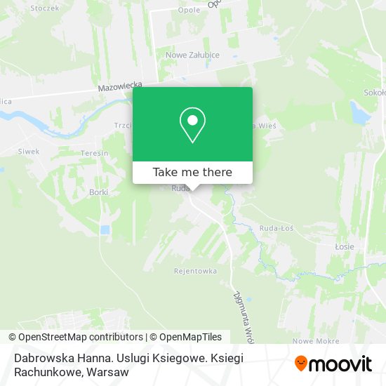 Dabrowska Hanna. Uslugi Ksiegowe. Ksiegi Rachunkowe map