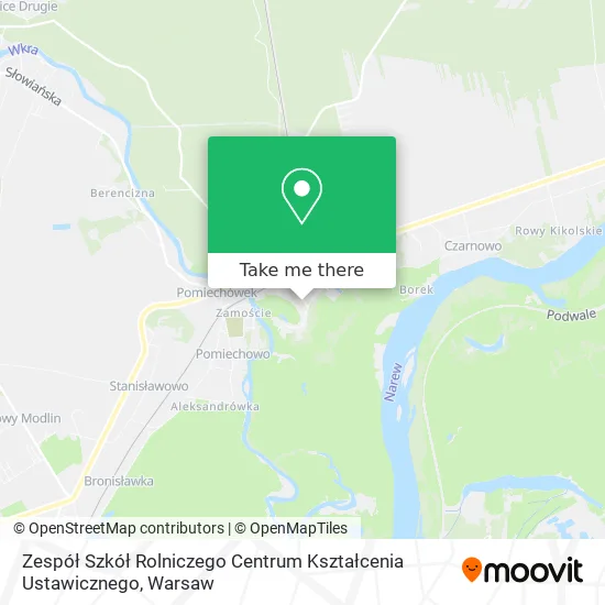 Zespół Szkół Rolniczego Centrum Kształcenia Ustawicznego map