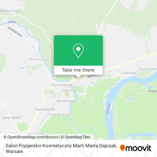 Salon Fryzjersko-Kosmetyczny Marti Marta Dajczak map