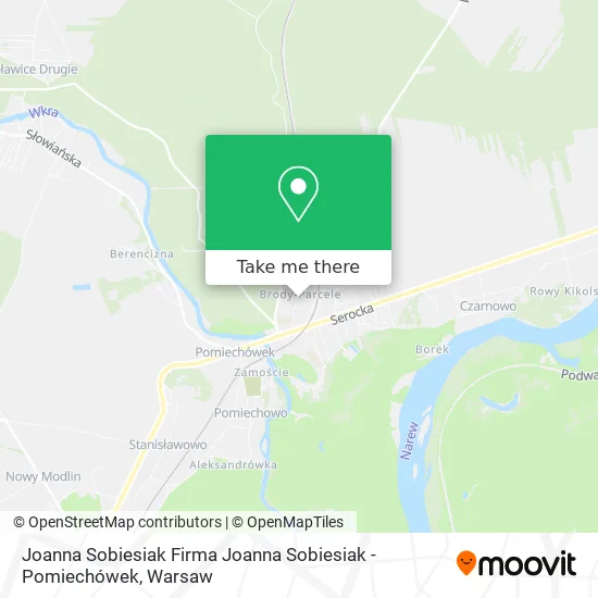 Joanna Sobiesiak Firma Joanna Sobiesiak - Pomiechówek map