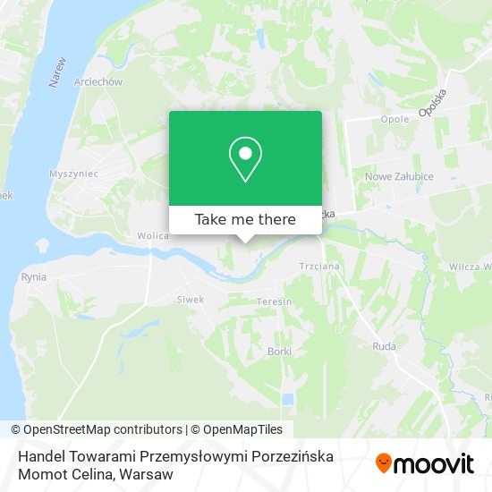 Handel Towarami Przemysłowymi Porzezińska Momot Celina map