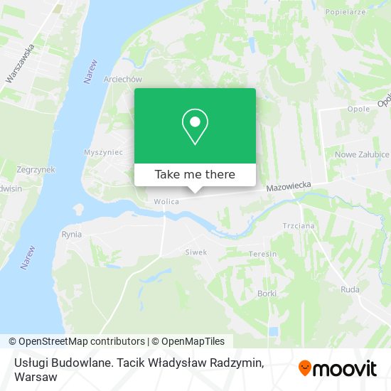 Usługi Budowlane. Tacik Władysław Radzymin map