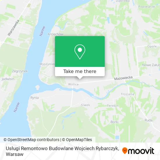 Карта Usługi Remontowo Budowlane Wojciech Rybarczyk