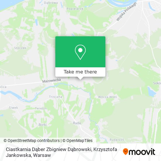 Ciastkarnia Dąber Zbigniew Dąbrowski, Krzysztofa Jankowska map