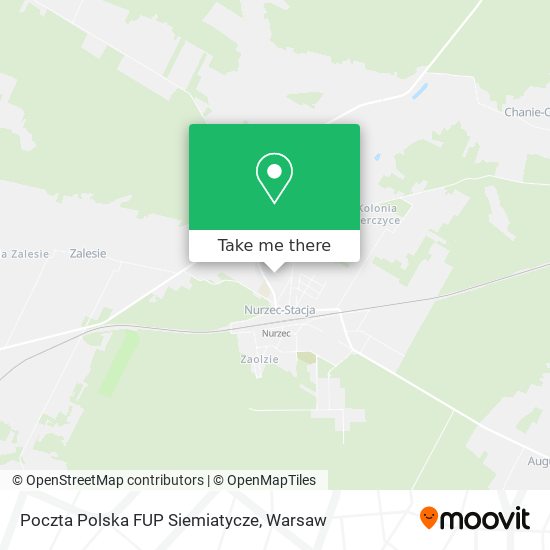 Poczta Polska FUP Siemiatycze map