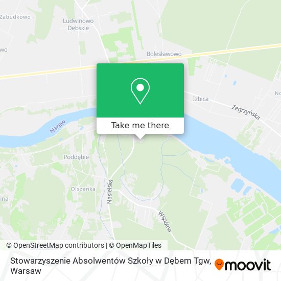 Stowarzyszenie Absolwentów Szkoły w Dębem Tgw map