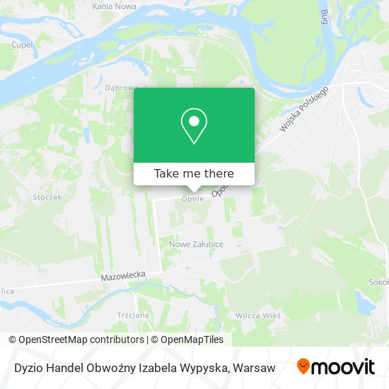 Dyzio Handel Obwoźny Izabela Wypyska map