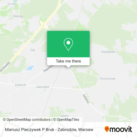Карта Mariusz Pieczywek P Bruk - Zabrodzie