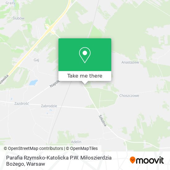 Parafia Rzymsko-Katolicka P.W. Miłoszierdzia Bożego map