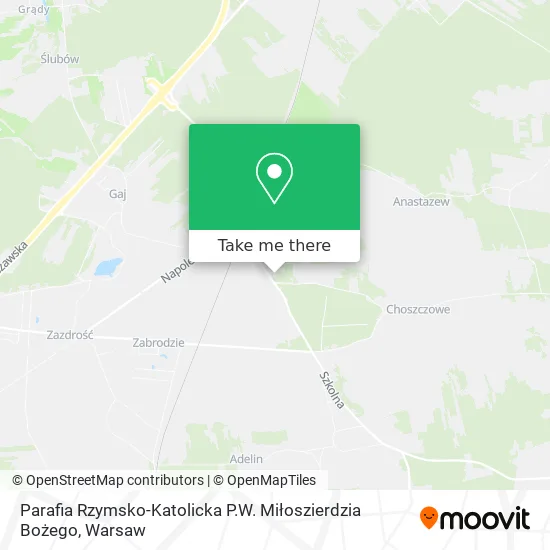Parafia Rzymsko-Katolicka P.W. Miłoszierdzia Bożego map