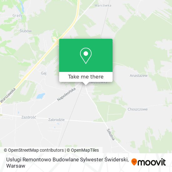 Usługi Remontowo Budowlane Sylwester Świderski map