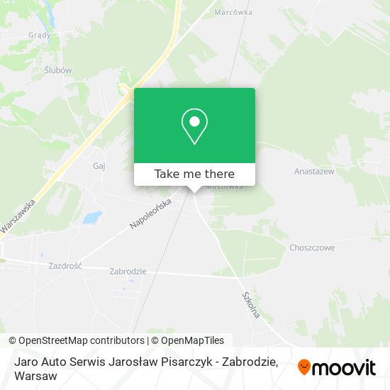 Jaro Auto Serwis Jarosław Pisarczyk - Zabrodzie map