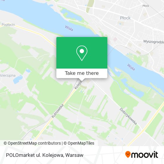 POLOmarket ul. Kolejowa map