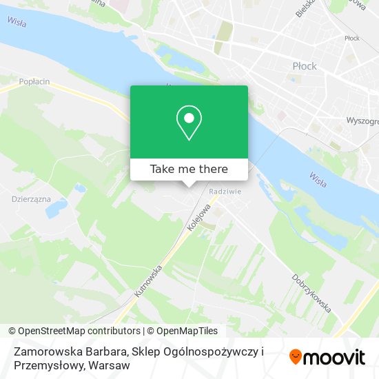 Zamorowska Barbara, Sklep Ogólnospożywczy i Przemysłowy map