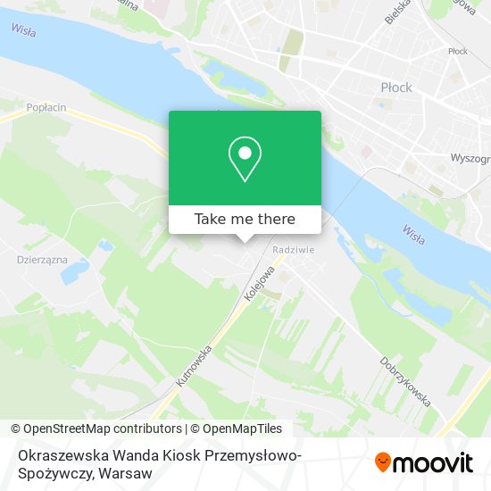 Okraszewska Wanda Kiosk Przemysłowo-Spożywczy map