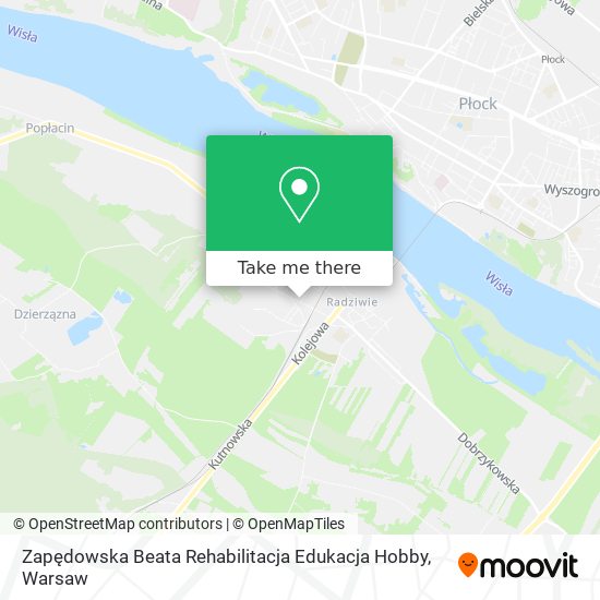 Карта Zapędowska Beata Rehabilitacja Edukacja Hobby