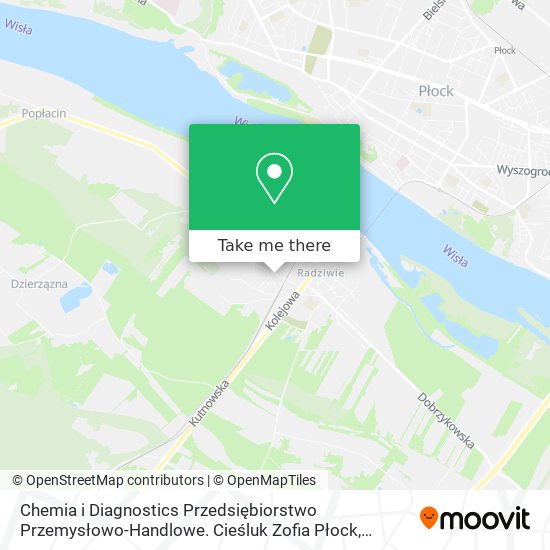 Chemia i Diagnostics Przedsiębiorstwo Przemysłowo-Handlowe. Cieśluk Zofia Płock map