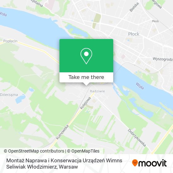 Montaż Naprawa i Konserwacja Urządzeń Wimns Seliwiak Włodzimierz map