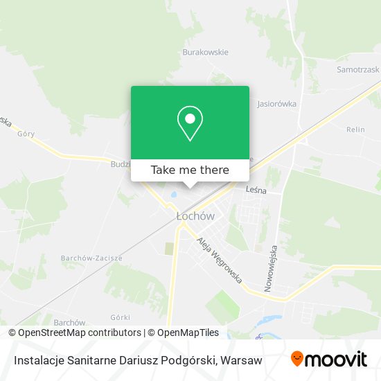 Instalacje Sanitarne Dariusz Podgórski map