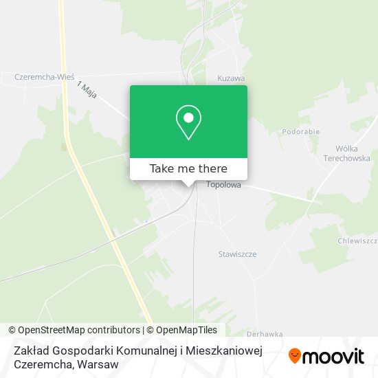 Zakład Gospodarki Komunalnej i Mieszkaniowej Czeremcha map