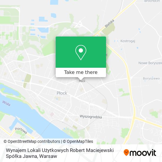 Wynajem Lokali Użytkowych Robert Maciejewski Spółka Jawna map