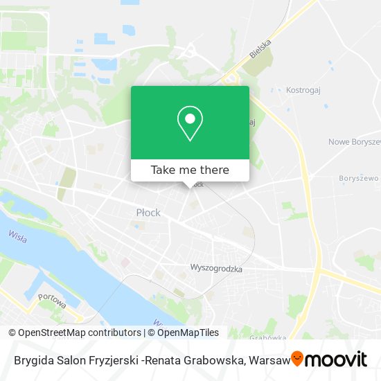 Карта Brygida Salon Fryzjerski -Renata Grabowska