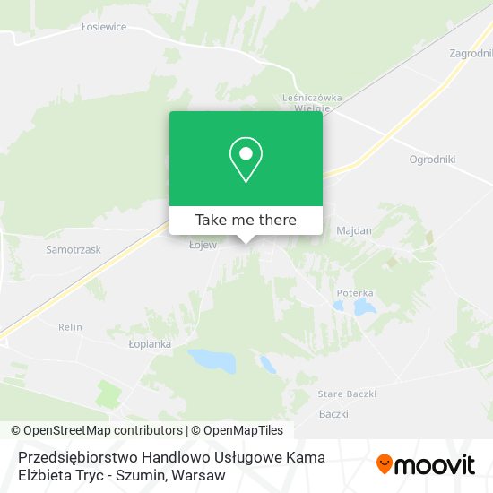 Przedsiębiorstwo Handlowo Usługowe Kama Elżbieta Tryc - Szumin map