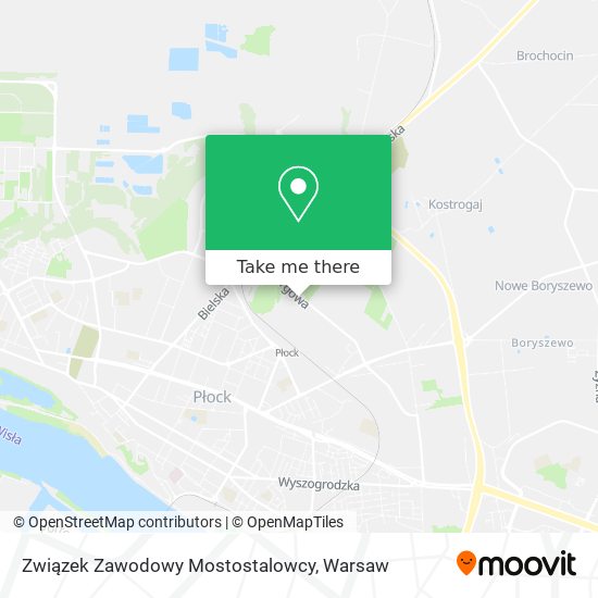 Związek Zawodowy Mostostalowcy map