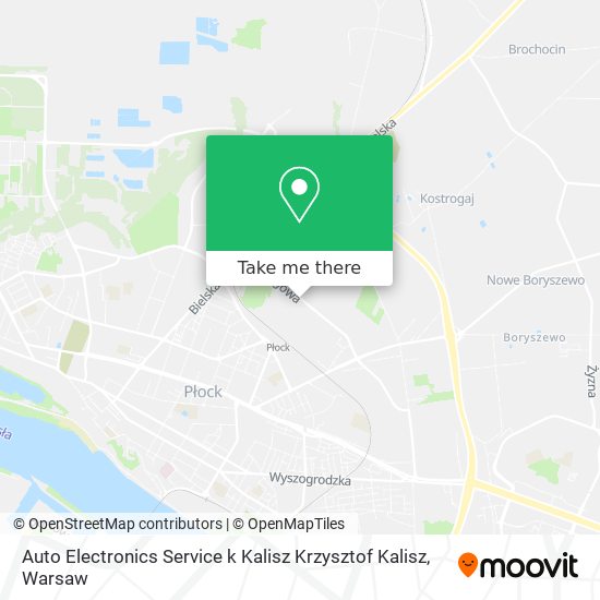 Auto Electronics Service k Kalisz Krzysztof Kalisz map