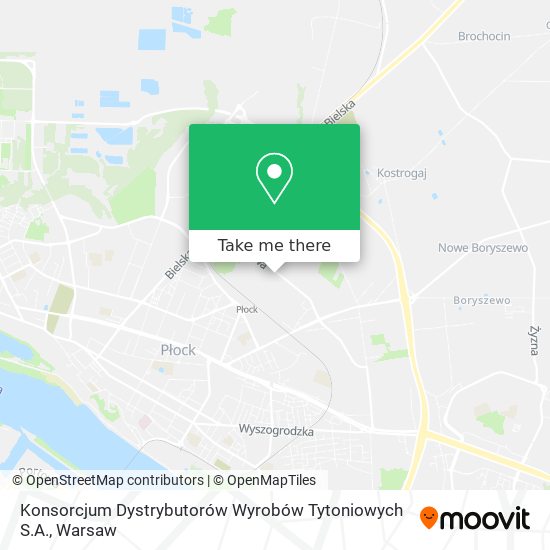 Konsorcjum Dystrybutorów Wyrobów Tytoniowych S.A. map